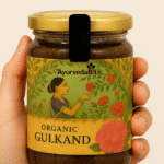 ayurvedabits organic gulkand – sun cooked rose petal jam for digestion, detox & acidity relief